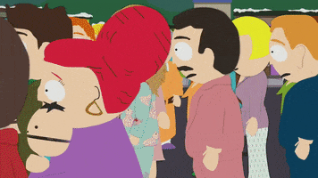 crowd panic GIF by South Park 