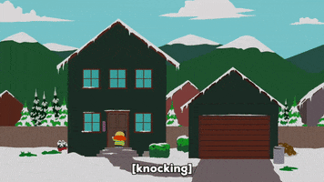 snow knocking GIF by South Park 