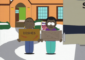 dishes moving GIF by South Park 