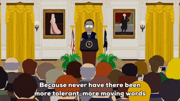 speaking barack obama GIF by South Park 