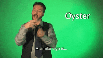 Sign Language Oyster GIF by Sign with Robert