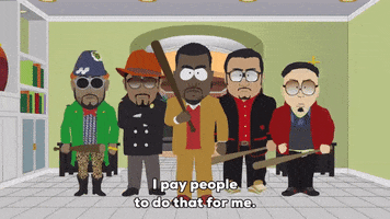 kanye threatening GIF by South Park 