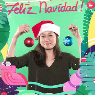Feliz Navidad Becky Chung GIF by GIPHY CAM