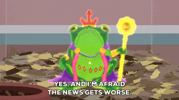 frog king neon GIF by South Park 
