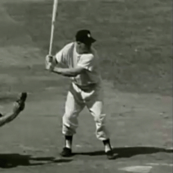 rbi baseball yankees hitting mickey mantle GIF