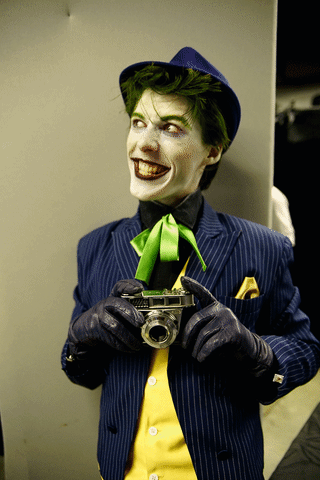 Joker Smile Sourir Cosplay Salon Du Fantastiques 2017 Fantastique Dc Comics GIF