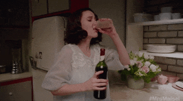 Season 1 Drinking GIF by The Marvelous Mrs. Maisel