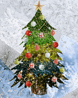 Christmas Tree Art GIF by Tyler Resty
