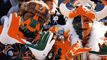 U Hands College Football GIF by Miami Hurricanes