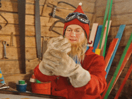 getting ready santa claus office GIF by The Elves!