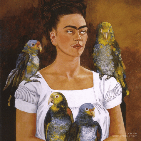 Frida Kahlo Wtf GIF by unimpressionism