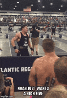 high five crossfit games GIF by CrossFit Inc.
