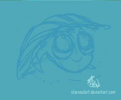 starsoulart cute purple painting young GIF