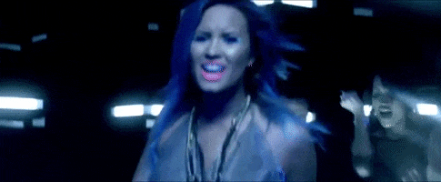 neon lights rave GIF by Demi Lovato