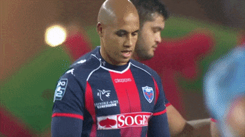 bald head hand GIF by FCG Rugby