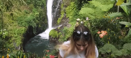 gitgit waterfall jungle GIF
