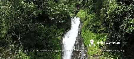 gitgit waterfall bali GIF