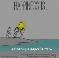 lastlemon-dot-com happy happiness is releasing paper lantern GIF