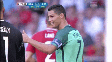 Cristiano Ronaldo Thumbs Up GIF by Sporza