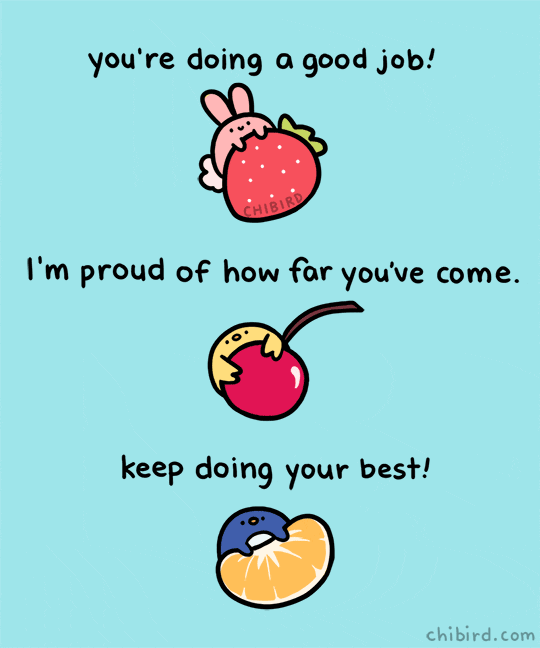 Bunny Encouraging GIF by Chibird - Find & Share on GIPHY