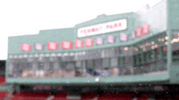 Red Sox Snow GIF by Boston Red Sox