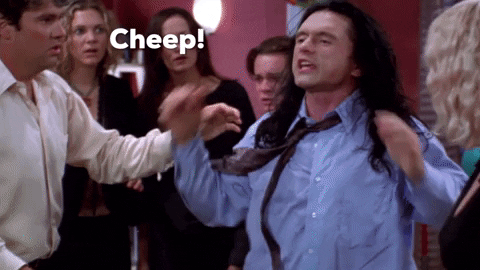 Giphy - tommy wiseau cheep GIF by The Room