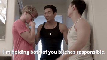 Tae Song Responsibility GIF by Pretty Dudes