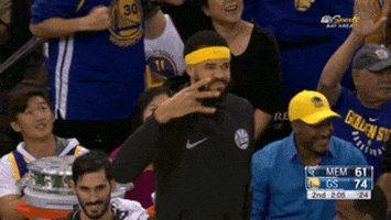javale mcgee warriors GIF by NBA