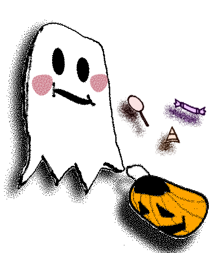 halloween ghost GIF by Xenoself