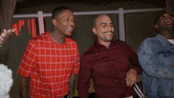 laughing laugh yg dj mustard thealliesdinner