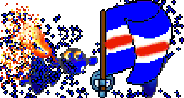 rot-blau new year smiley feiern silvester Sticker