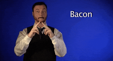 sign language bacon GIF by Sign with Robert