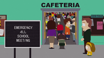 Sign Cafeteria GIF by South Park 