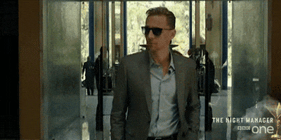 tom hiddleston sunglasses GIF by BBC
