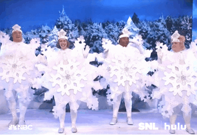 Saturday Night Live Snowflakes GIF by HULU - Find & Share on GIPHY
