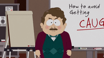 nervous teacher GIF by South Park 