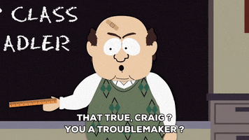 teacher troublemaker GIF by South Park