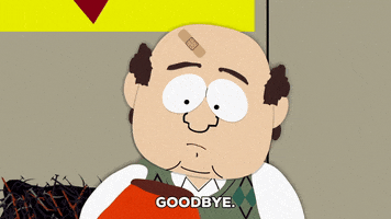 kenny mccormick goodbye GIF by South Park 