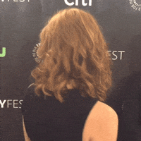 Kate Jennings Grant Hair Flip GIF by The Paley Center for Media