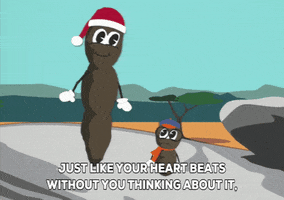 scared mr. hankey GIF by South Park 