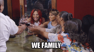 We Tv Cheers GIF by Braxton Family Values  - Find & Share on GIPHY