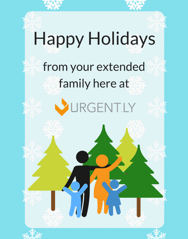 Urgently happy holidays urgent.ly GIF