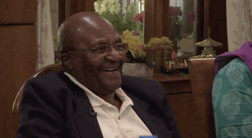 Chuckling Desmond Tutu GIF by The Joy Experiment
