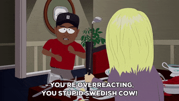 tiger woods cow GIF by South Park 