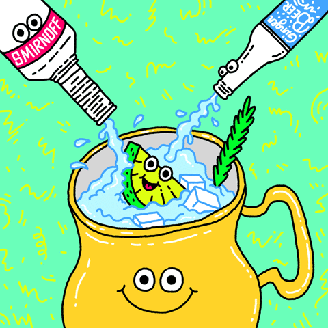 New Year Beverages GIF by Will Bryant