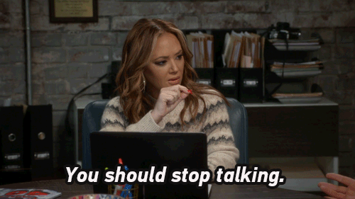 Stop Talking Kevin Can Wait GIF by CBS - Find & Share on GIPHY