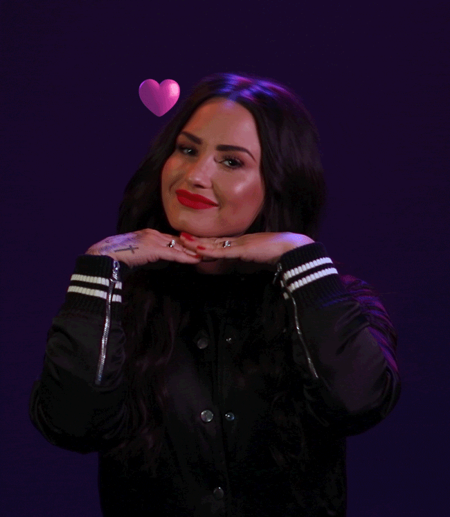 Love You Hearts GIF by Demi Lovato