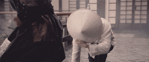 funny cool retro vintage karate GIF