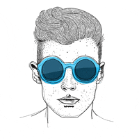 creepy sunglasses GIF by Nat Resende