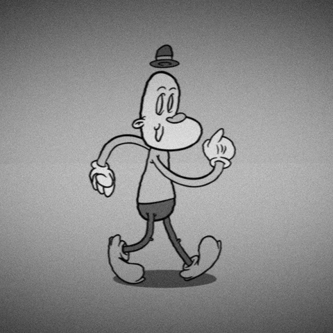 ciereszynski cartoon vintage walk cycle GIF